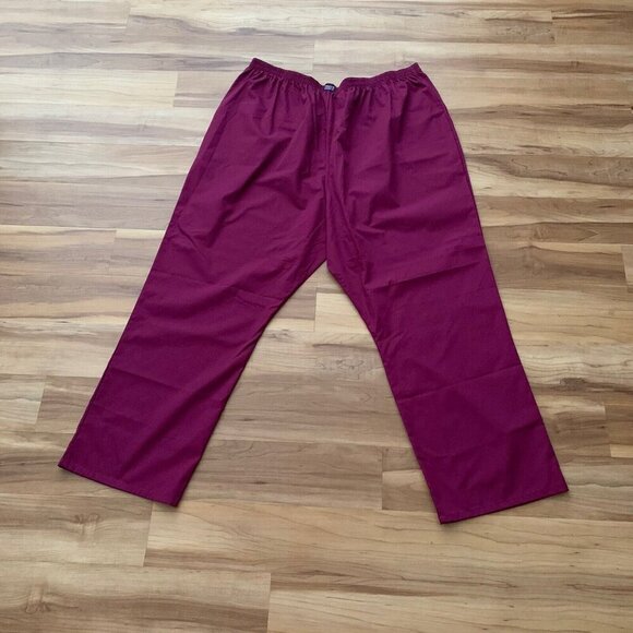 Cherokee Workwear Originals Scrub Pants 4001 Size 3XL Maroon New - Picture 3 of 8